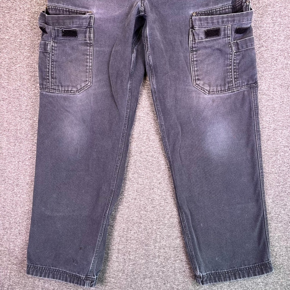 Duluth Trading Co Pants Mens 36x34 Cargo Work Relaxed Canvas Utility Carpenter - Picture 9 of 13